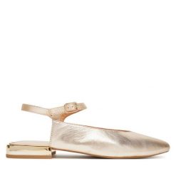 Czółenka Gioseppo. Żółte czółenka Gioseppo, bez wzorów, bez obcasa, bez zapięcia. Za 239.99 zł.