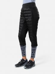 KARI TRAA Spodnie puchowe "Emilie" w kolorze czarnym rozmiar: M. Czarne spodnie dresowe Kari Traa, bez wzorów, z poliamidu, outdoorowe. Za 437.17 zł.