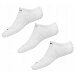 Skarpety stopki Nike Dri-FIT 3 pary białe. Białe skarpetki Nike, bez wzorów. Za 71.00 zł.
