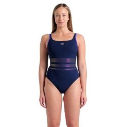 Strój kąpielowy damski jednoczęściowy modelujący basen Arena Bodylift. Niebieskie stroje jednoczęściowe Arena, bez wzorów, sportowe. Za 279.99 zł.