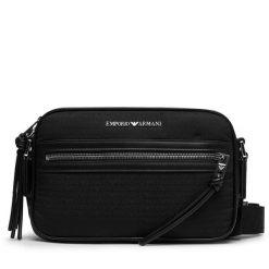 Torebka Emporio Armani. Czarne listonoszki Emporio Armani, bez wzorów, bez dodatków. Za 1,339.00 zł.
