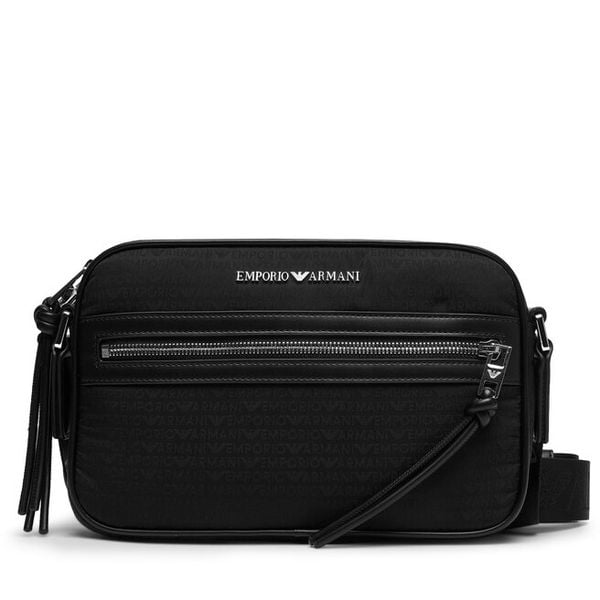 Torebka Emporio Armani. Czarne listonoszki Emporio Armani, bez wzorów, bez dodatków. Za 909.99 zł.