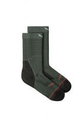 Skarpety trekkingowe damskie Eagle Light Crew Women. Zielone skarpetki Salewa, bez wzorów, z dzianiny. Za 89.99 zł.