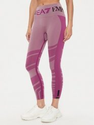 EA7 Emporio Armani Legginsy 6DTP51 TJDGZ 2305 Różowy Slim Fit. Czerwone legginsy EA7 Emporio Armani, bez wzorów, z syntetyku, sportowe. Za 219.99 zł.