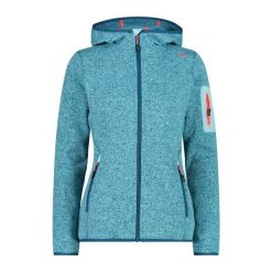 Polar z kapturem dla kobiet CMP. Czerwone bluzy z polaru CMP, bez wzorów, z polaru, trekkingowe. Za 297.50 zł.