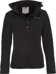 Damska kurtka softshell Spitsbergen Norwegia Wms Softshell Jacket Black Black. Czarne kurtki Erima, l, bez wzorów, z materiału, do jazdy konnej. Za 255.99 zł.