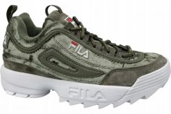 Buty do chodzenia damskie Fila Disruptor S Wmn Low. Czarne buty treningowe Fila, bez wzorów, z materiału, bez zapięcia, trekkingowe. Za 279.00 zł.