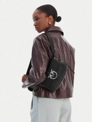 PINKO Torebka Love One Slouchy Zip Mini AI 25-26 PLTT 105345 A2JG Czarny. Czarne torebki klasyczne Pinko, bez wzorów, ze skóry, bez dodatków. Za 1,979.00 zł.