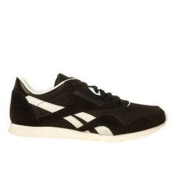 Buty do chodzenia damskie Reebok CL NYLON SLIM EP. Czarne buty treningowe Reebok, bez wzorów, z materiału, bez zapięcia, trekkingowe. Za 255.00 zł.