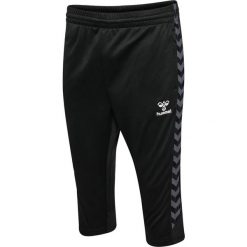 Spodnie dresowe 3/4 Hummel Authentic. Czarne spodnie dresowe Hummel, bez wzorów, z dresówki. Za 227.00 zł.