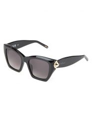 Furla Damskie okulary przeciwsłoneczne w kolorze czarno-szarym rozmiar: 53. Czarne okulary przeciwsłoneczne Furla, bez wzorów, z tworzywa sztucznego, szklane. Za 429.95 zł.