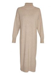 MOSS COPENHAGEN Sukienka "Odanna Rachelle" w kolorze beżowym rozmiar: M/L. Brązowe sukienki Moss Copenhagen, na co dzień, l, bez wzorów, z wiskozy, bez kołnierzyka, bez ramiączek, maxi, proste. Za 202.50 zł.