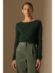 Perfect Cashmere Kaszmirowy sweter "Megan" w kolorze ciemnozielonym rozmiar: S. Zielone swetry Perfect Cashmere, s, bez wzorów, z kaszmiru, bez ramiączek. Za 347.99 zł.