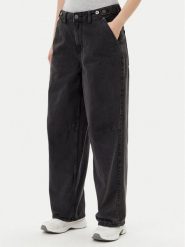 Vans Jeansy Curbside VN000FVH Czarny Wide Leg. Czarne jeansy Vans, bez wzorów, z bawełny. Za 179.99 zł.