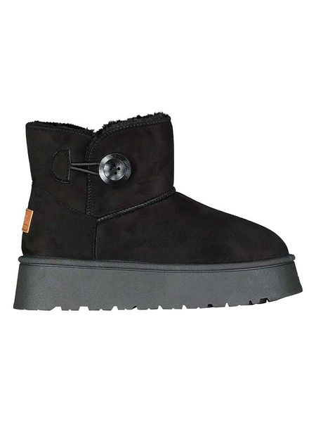 Geographical Norway Botki zimowe "Osiris" w kolorze czarnym rozmiar: 39. Czarne botki Geographical Norway, bez wzorów, z futra, bez obcasa, bez zapięcia. Za 105.38 zł.