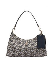 Tommy Hilfiger Torebka Th Icon Shoulder Bag Jacquard AW0AW18907 Granatowy. Niebieskie torebki klasyczne Tommy Hilfiger, bez wzorów, z materiału, bez dodatków. Za 649.99 zł.