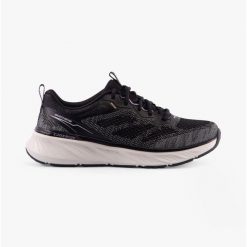 Buty damskie SKECHERS Edgeride Power Flow. Czarne buty sportowe lifestyle Skechers, bez wzorów, sportowe, bez zapięcia. Za 269.99 zł.