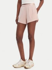 Guess Szorty sportowe O6GD02 KCQP2 Różowy Relaxed Fit. Czerwone szorty sportowe Guess, z aplikacjami, z wiskozy. Za 179.99 zł.