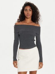 Guess Sweter Nina W4BR73 Z3K92 Szary Slim Fit. Szare swetry Guess, l, z aplikacjami, z syntetyku, bez ramiączek. Za 189.99 zł.