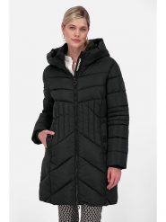 Alife and kickin Płaszcz zimowy "Priska" w kolorze czarnym rozmiar: L. Czarne płaszcze Alife and Kickin, na zimę, l, bez wzorów, z puchu, bez kaptura. Za 339.95 zł.