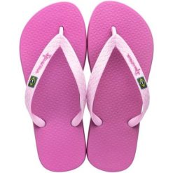 Japonki basenowe damskie Ipanema Clas Brasil II. Czerwone japonki Ipanema, bez wzorów, z materiału, wakacyjne. Za 66.99 zł.