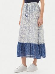 Pepe Jeans Spódnica trapezowa PL901194 Niebieski Regular Fit. Niebieskie spódnice Pepe Jeans, xs, bez wzorów, z jeansu, trapezowe. Za 339.99 zł.
