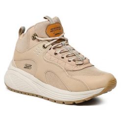 Buty trekkingowe damskie SKECHERS BOB SPARROW 2.0 MT eko skóra. Brązowe buty trekkingowe Skechers, ze skóry, bez zapięcia. Za 232.00 zł.