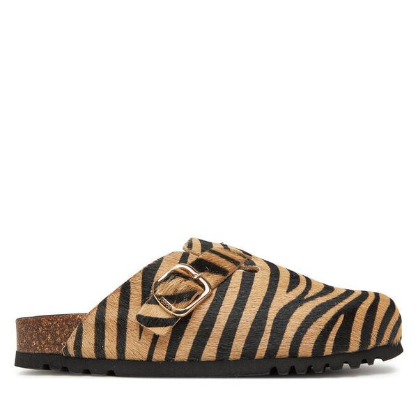 Klapki Scholl. Brązowe klapki Scholl, bez wzorów, bez obcasa, bez zapięcia. Za 529.99 zł.