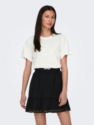 JDY T-Shirt Pisa 15292431 Biały Regular Fit. Białe t-shirty JDY, xl, bez wzorów, z bawełny, bez kołnierzyka, bez ramiączek. Za 49.99 zł.