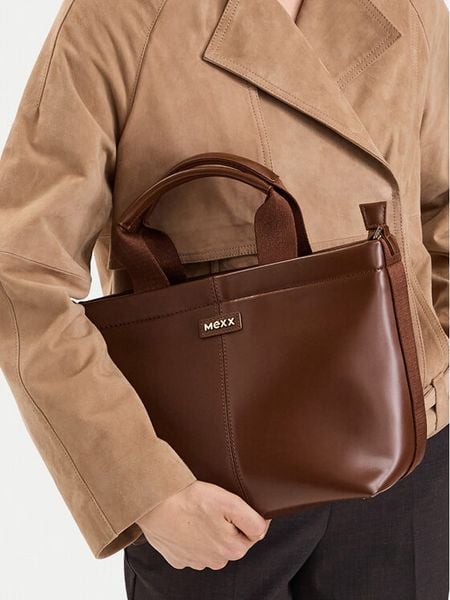 MEXX Torebka CEO-MEXX-S-013-10 Brązowy. Brązowe torebki klasyczne Mexx, bez wzorów, ze skóry, bez dodatków. Za 199.99 zł.