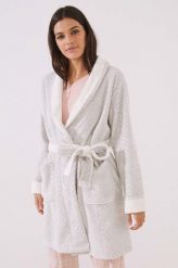 Women'secret szlafrok Rack Robes kolor szary. Szare szlafroki damskie women'secret, l, bez wzorów, bez ramiączek. Za 209.99 zł.