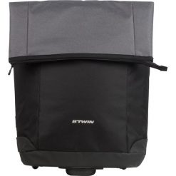 Torba Rowerowa Na Kółkach Trolley 900. Czarne shopper bag ELOPS, bez wzorów, z materiału, sportowe, bez dodatków. Za 189.99 zł.