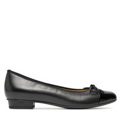 Baleriny Ara. Czarne baleriny ara, bez wzorów, bez obcasa, bez zapięcia. Za 359.99 zł.
