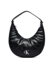 Calvin Klein Torebka Buckle Small Bag LV04F3513G Czarny. Czarne torebki klasyczne Calvin Klein, bez wzorów, ze skóry, bez dodatków. Za 409.99 zł.