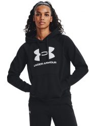 Under Armour Bluza "Rival" w kolorze czarnym rozmiar: XL. Czarne bluzy Under Armour, xl, bez wzorów, bez ramiączek, z kapturem. Za 118.84 zł.
