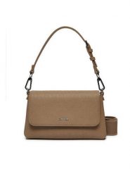 Calvin Klein Torebka Ck Must Dbl Strap Mini Bag_Mono K60K613088 Brązowy. Brązowe torebki klasyczne Calvin Klein, bez wzorów, ze skóry, bez dodatków. Za 249.99 zł.