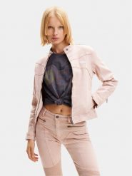 Desigual Kurtka jeansowa California 24SWED49 Różowy Regular Fit. Czerwone kurtki Desigual, s, bez wzorów, z bawełny, bez kaptura. Za 299.99 zł.
