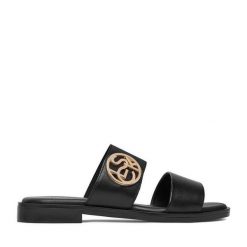 Klapki Lasocki. Czarne klapki Lasocki, bez wzorów, bez obcasa, bez zapięcia. Za 129.99 zł.