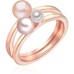 Lulu & Jane Srebro wysokiej pr óby Perła hodowlana słodkowodna Pierścionki 1 ct Damski. Białe pierścionki Lulu & Jane, z perłą, pozłacane. Za 539.99 zł.