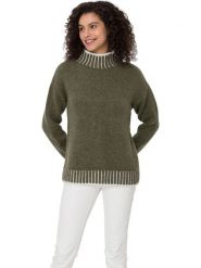 Heine Sweter w kolorze khaki rozmiar: 34. Brązowe swetry Heine, bez wzorów, bez ramiączek. Za 60.99 zł.