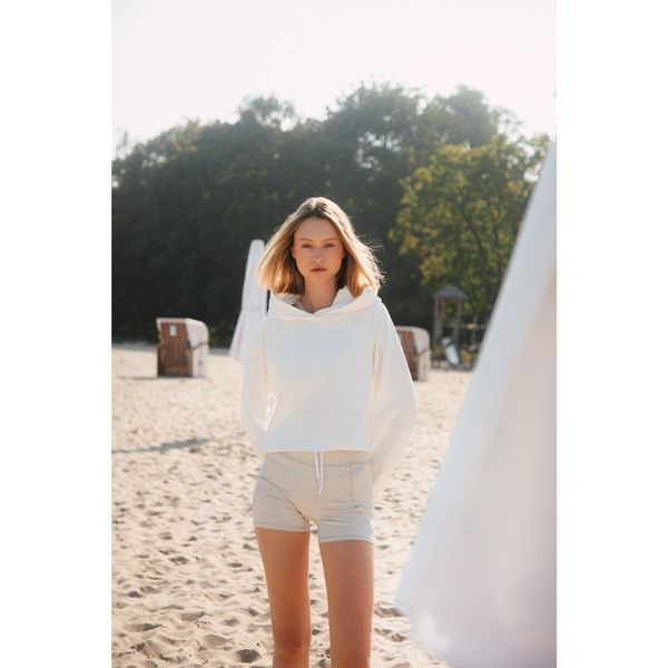 Bluza do jogi Moonholi Ivy Hoodie z kapturem. Brązowe bluzy MOONHOLI, bez wzorów, z kapturem, na fitness i siłownię. Za 399.00 zł.