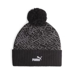 PUMA CZAPKA ESS POM 02546901 r UNIWERSALNY. Czarne czapki zimowe Puma, bez wzorów, sportowe. Za 70.99 zł.