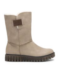 Rieker Botki Y3456-60 Beżowy. Brązowe botki Rieker, bez wzorów, z syntetyku, bez obcasa, na płaskiej podeszwie, bez zapięcia. Za 233.99 zł.