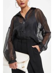 Milan Kiss Koszula - Comfort fit - w kolorze czarnym rozmiar: L. Białe koszule Milan Kiss, l, bez wzorów, bez kołnierzyka, bez ramiączek. Za 93.07 zł.