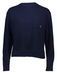 Napapijri Sweter w kolorze granatowym rozmiar: XXL. Niebieskie swetry Napapijri, xxl, bez wzorów, bez ramiączek. Za 286.84 zł.