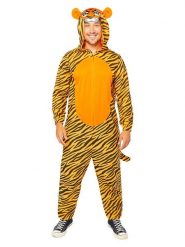 Amscan Kombinezon kostiumowy "Tiger" w kolorze pomarańczowym rozmiar: M/L. Pomarańczowe kombinezony AMSCAN, l, z aplikacjami, bez kołnierzyka, bez ramiączek. Za 104.99 zł.
