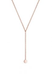 Elli Damski Choker Y-łańcuszek płytki Geo w srebrze 925 Sterling Silver Naszyjniki 1 ct. Szare łańcuszki Elli, z materiału, srebrne. Za 248.99 zł.