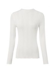 Marie Lund sweter z koronkowej dzianiny Kobiety biały, XL. Białe swetry Marie Lund, uniwersalny, bez wzorów, z dzianiny, bez ramiączek. Za 199.95 zł.