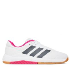 Buty na siłownię adidas. Białe buty treningowe adidas, bez wzorów, bez zapięcia, na fitness i siłownię. Za 279.99 zł.