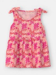 Carter's Top w kolorze pomarańczowym rozmiar: 122. Pomarańczowe topy carter's, s, bez wzorów, z bawełny, bez kołnierzyka, bez ramiączek. Za 44.45 zł.